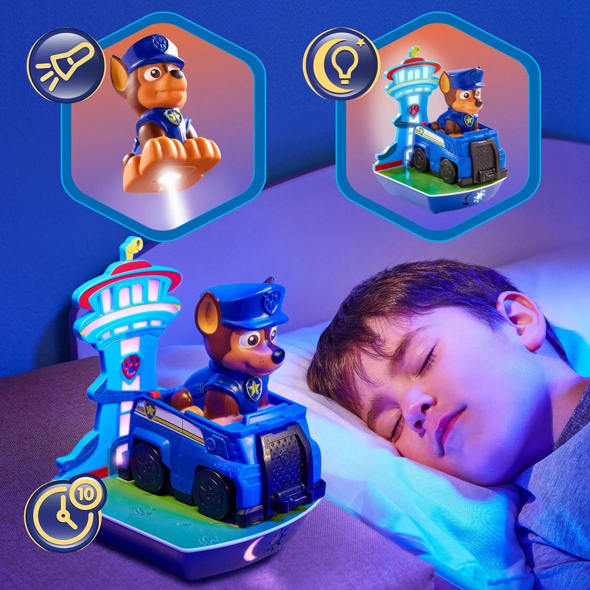 Paw Patrol GoGlow Dream Night Light + Torch + Sleep Trainer 3 in 1 Portable  Lamp | eBay