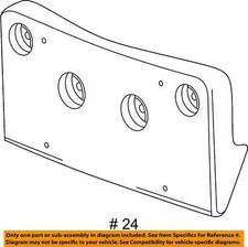 Genuine GM OEM Rear Bumper Access Cover For 2016-2017 Chevy Equinox 23477044