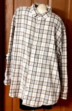 Arizona Jean Company Brown Plaid Shirt Long Sleeves Men's Big and Tall 2XLT NWT