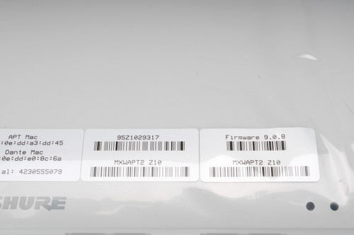 Transceptor de punto de acceso de 2 canales Shure MXWAPT2 Z10 1920-1930 MHz nuevo caja abierta - Imagen 3 de 5