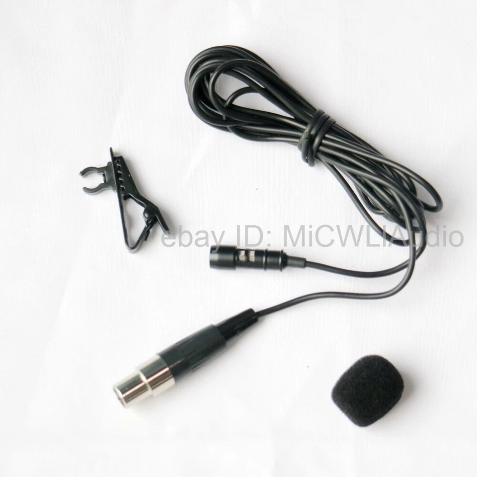 M7B Tie Clip Lavalier Microphone For Shure Wireless Mic Set TA4F mini XLR 4Pin - Image 3 of 4