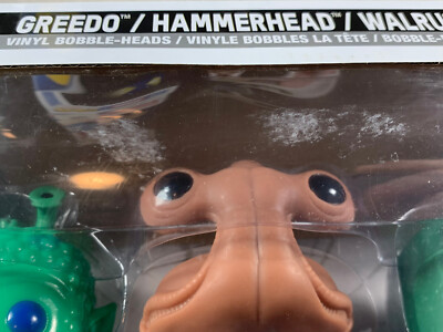 READ! Funko Pop! Star Wars 3 Pack Greedo Hammerhead Walrus Man