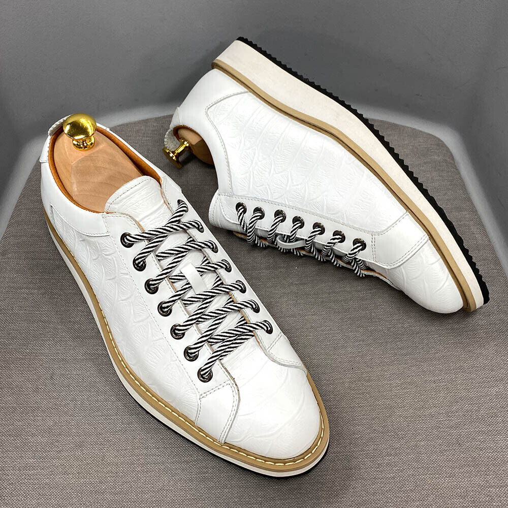 Men Oxford Shoes Crocodile Pattern Prints Classic Style Loafers men’s size  10,5 Amazon.com | Men main image 2