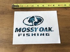 Mossy Oak Fishing Camo Logo Fly Fishing Outdoor Blue Stickerdecal Approx 8