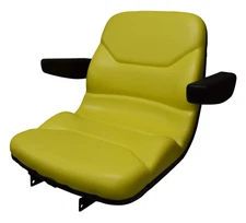 John Deere Tractor Seat Yellow W/ Armrests 650 750 850 900HC 950 1050 CH16115