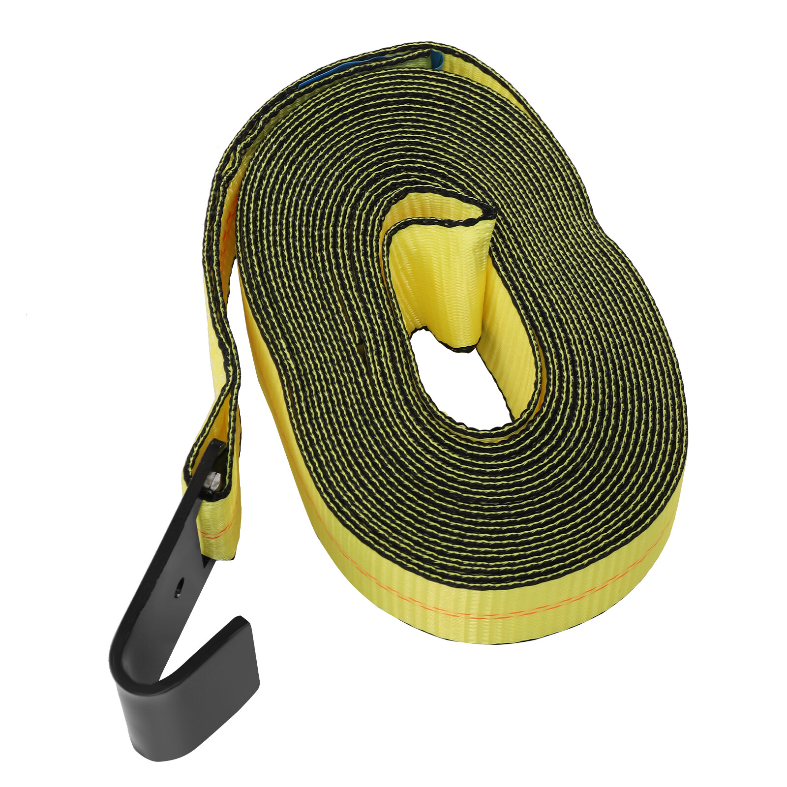 8 Pack 2"*30ft Winch Straps W/ Flat Hook Flatbed Truck Trailer Tie Down