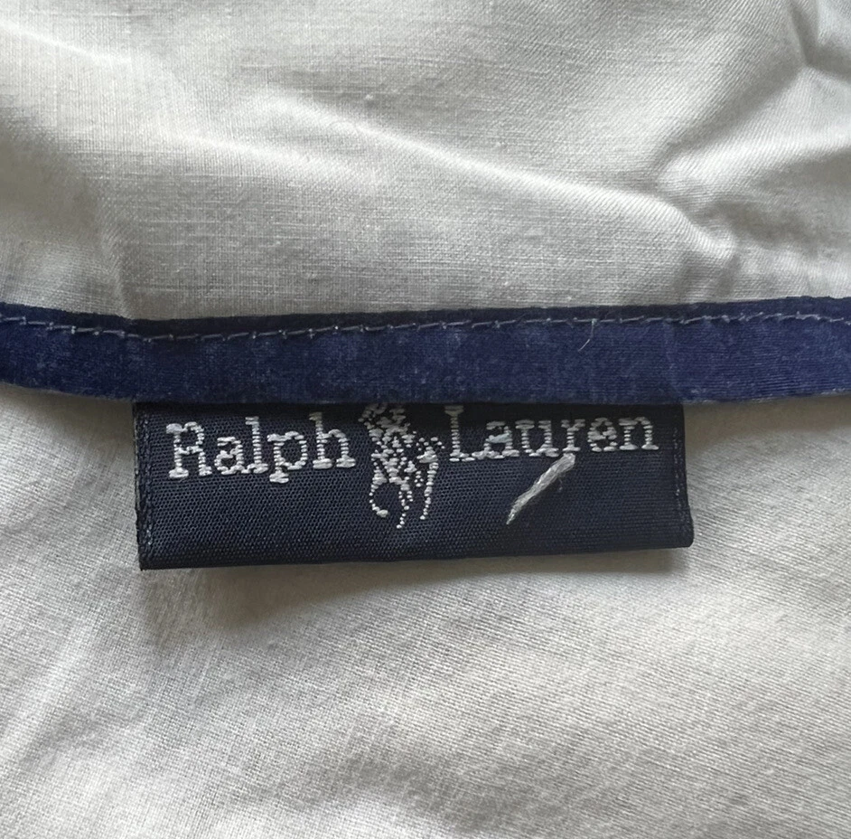 Falda Cama Ralph Lauren University Club Azul Blanco Rugby Rayas ~ DOBLE ~ De Colección Foto 2 de 4