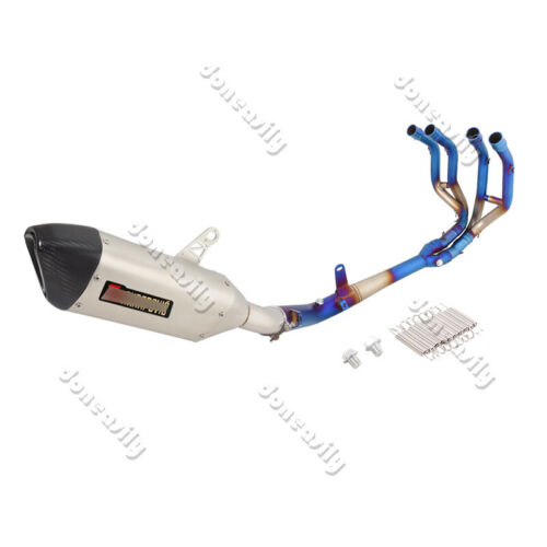 For Kawasaki Ninja ZX4R ZX4RR 2023 2024 Motorcyce Full Exhaust Pipe Front Header - Picture 2 of 12