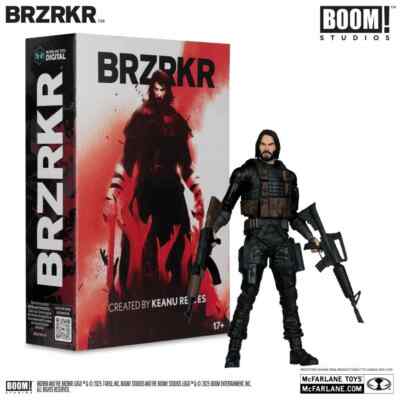 BRZRKR Zeitloser Krieger Action Figure Keanu Reeves 2025 McFarlane