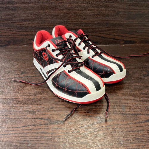 Dexter Men’s Jefe Bowling Shoes Size 7 Black White Red Slide-Rite Athletic Sport