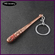 Walking Dead Negan's Baseball Bat Keychain Men Car Women Bag Keyring Pendants