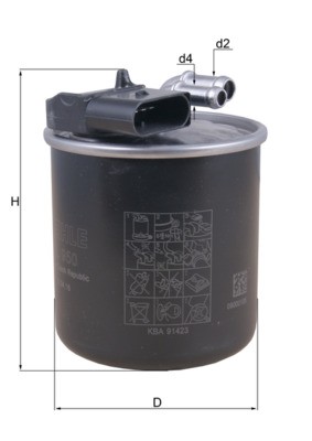 FUEL FILTER KL 950 FOR MERCEDES-BENZ V-CLASS VITO/Tourer/Dualiner/Mixto/Van 2.1L - Picture 2 of 10
