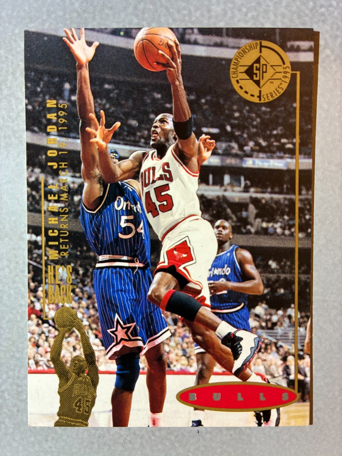 1994 Upper Deck 94-95 HE'S BACK REPRINTS #41 MICHAEL JORDAN 1994 SP CHAMPIONSHIP