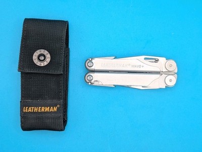 Leatherman Wave Plus + Multi-Tool! FAST SHIPPING! WITH SHEATH! EXCELLENT