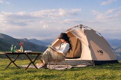 4-Season Pop-Up Tent for 1 4 People | All-Weather Outdoor Travel