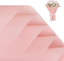 20 Sheets Flower Wrapping Paper -Waterproof Floral Bouquet Wrapping Paper Used f