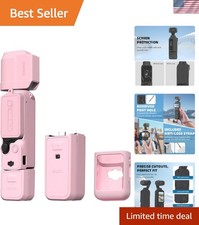 Scratch-Resistant Silicone Cover for DJI OSMO Pocket 3 - Pink Design