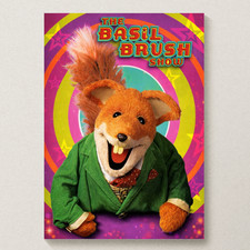 Basil Brush Retro Poster Print A5 A4 A3 Satin Wall Art Wall Posters