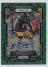 2023 Panini Prizm Rookies Green Scope 34/75 Broderick Jones #385 Auto 4k8
