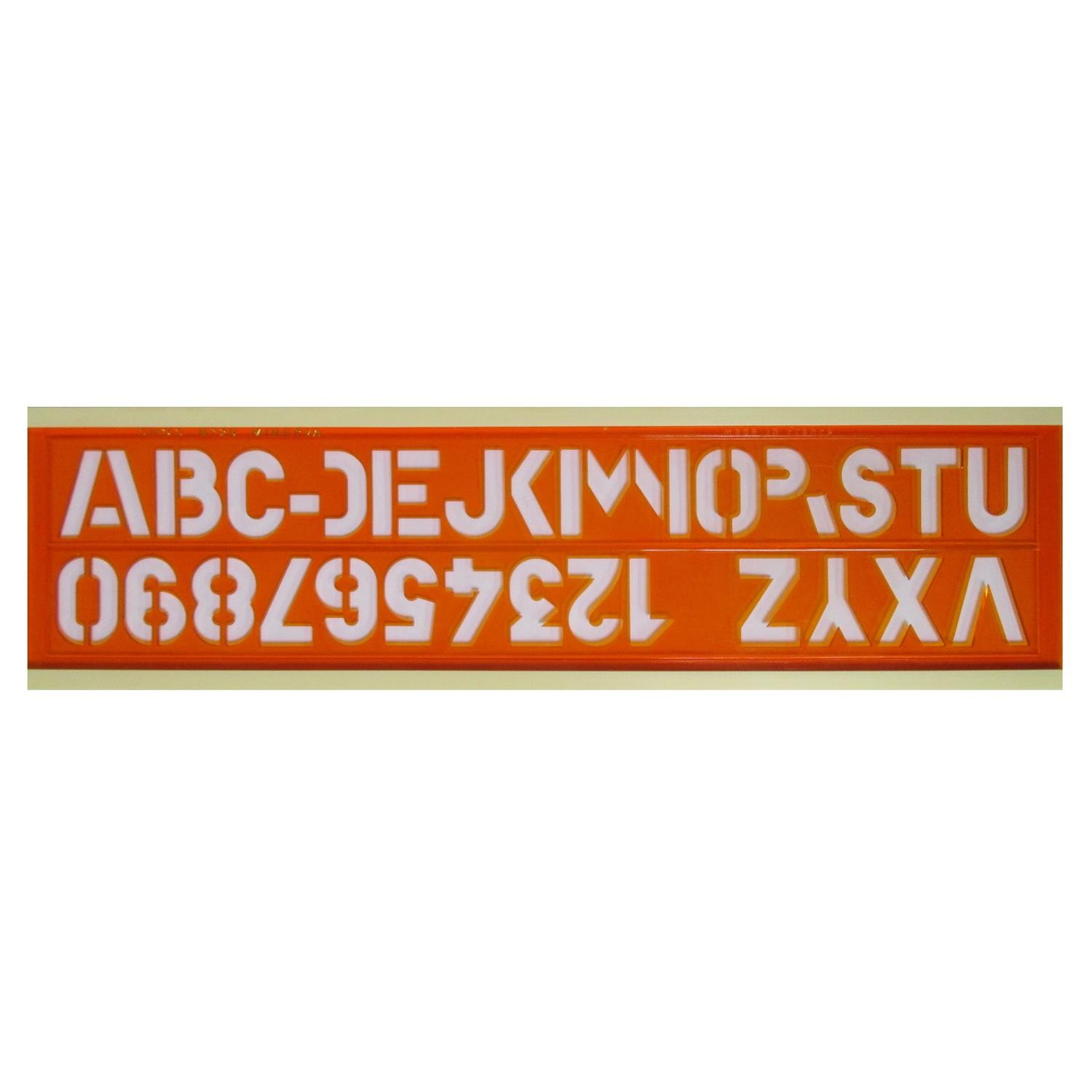 Trace Lettres CHOC n25 MINERVA Normographe Biosource Orange 80025