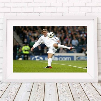 Zinedine Zidane Madrid - Soccer Football Poster Picture Print - Sizes A5 to A0