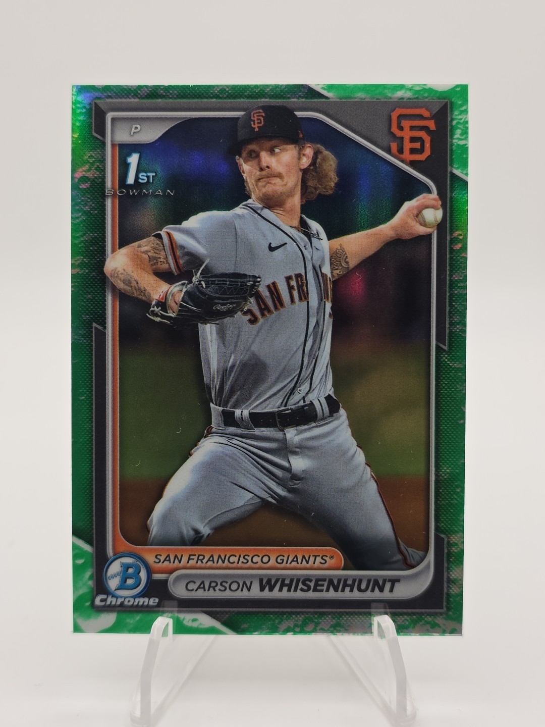 2024 Bowman - Chrome Prospects Carson Whisenhunt #BCP-96 Lunar Glow Refractor...