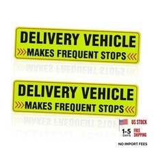 2PCS Delivery Driver Magnet for Car,Reflective Yellow Delivery Driver Magnet