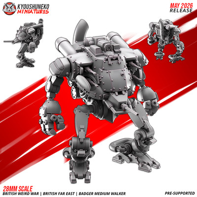 Badger Medium Walker Miniatur - K47: Hornet Medium Support Walker Proxy | 28mm