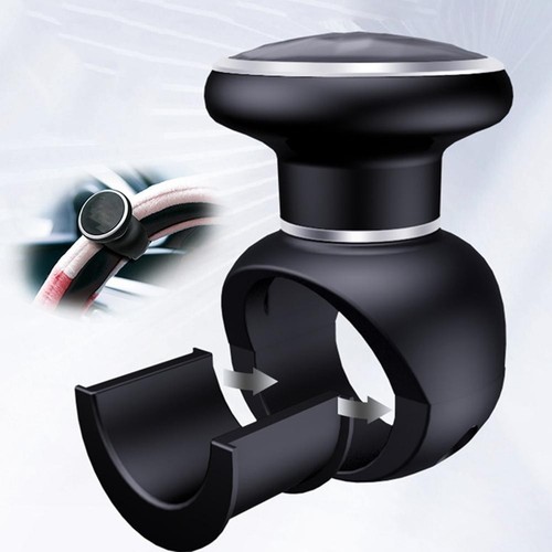 Black Steering Wheel Knob Spinner Easy Installation for Cars and Trucks - Picture 10 of 12