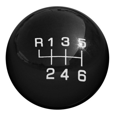 Solid Color 2-1/8'' 6-Speed Shift Knob Mustang 11-26/ Focus ST 13-18 Black