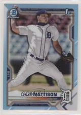 2021 Bowman Draft Chrome Sky Blue Refractor Tyler Mattison #BDC-58 s3g
