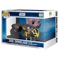 POP Figure Rides Deluxe Star Wars Mandalorian & Grogu Zeb Orrelios In The Razor