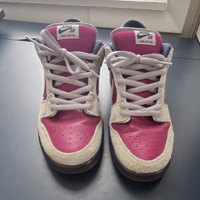 Nike SB Dunk Low Pro Pink White Leather Skateboarding Sneaker 108414280