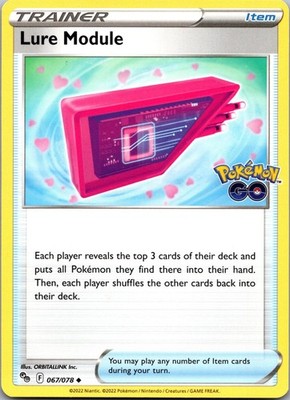 Lure Module 067/078 Uncommon Pokemon GO Pokemon Near Mint