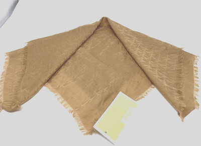 Michael Kors Logo Jacquard Scarf - Camel Brown - 20'' x 20''