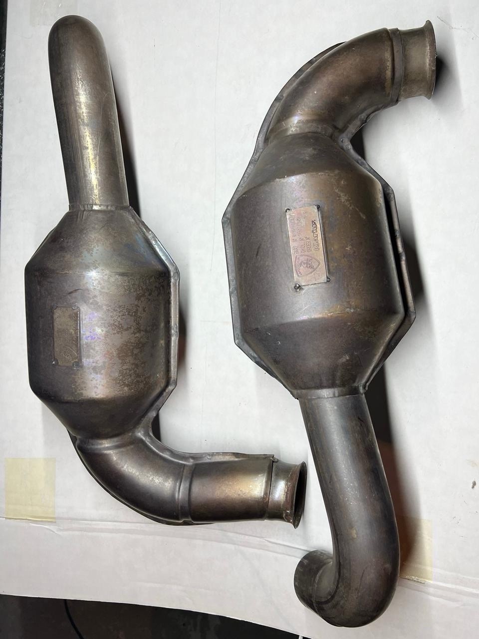 Set of genuine secondary catalysts for Lamborghini Murcielago SV670 (US spec)