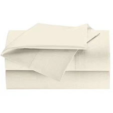 Westpoint Home 1A38221 Sheet, Queen, White, Pocket 15", 80" L, Pk6