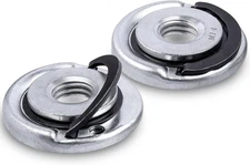 Yakamoz 2Pcs Quick Release Angle Grinder Locking Nuts M14 Silver 