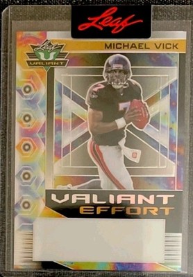 MICHAEL VICK 2023 Leaf Valiant Effort Oil Spill Pre-Production Proof 1/1