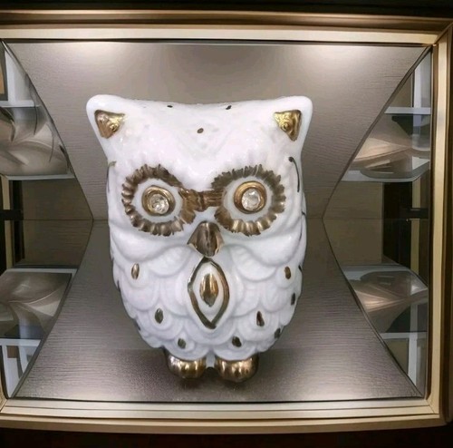 Fine China Graduated Owls Decorative Gold Embellished Home Ornamental - Picture 4 of 12