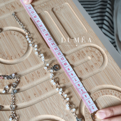 LUMÉA Handmade Cat Eye Glass Bead Bracelet   Moon Pearl White