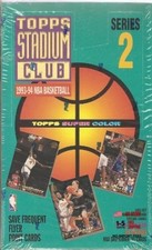 Stadium Club 1993-94 Topps Basketball Series 2 Unopened Box 