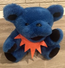 Vintage Grateful Dead Blue Orange Collar Bear Jointed 12 Plush Steven Smith