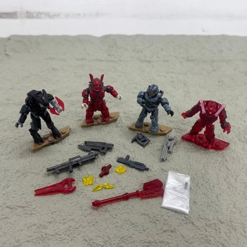 Pack 4pcs Halo Mega Bloks Infinite Spartan Esharum Inslan Gadget Griffin Figures - Bild 4 von 6