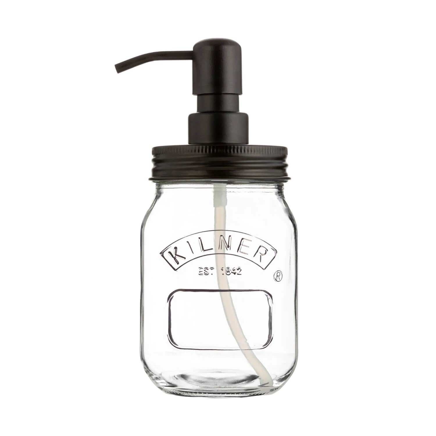 Kilner Glass Liquid Soap & Lotion Kitchen Bathroom Dispenser Jar - 500ml - Image 2