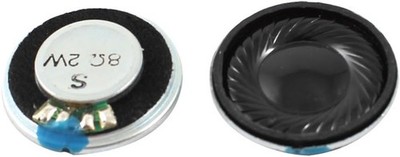 sourcing map 2Stk 2W 8 Ohm Metall Gehäuse Rund Internal Magnet Verstärker L