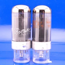Two RCA Manufactured 7C5 Tubes NOS Match Construction Test[%]: 122 126 TV-7