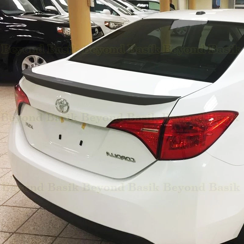 Alerón estilo fábrica negro mate para Toyota Corolla 2014 15 2016 2017 2018 2019 Foto 2 de 4