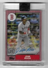 2022 Topps Clearly Authentic 35th Anniversary Jim Rice Auto Ser#21/50