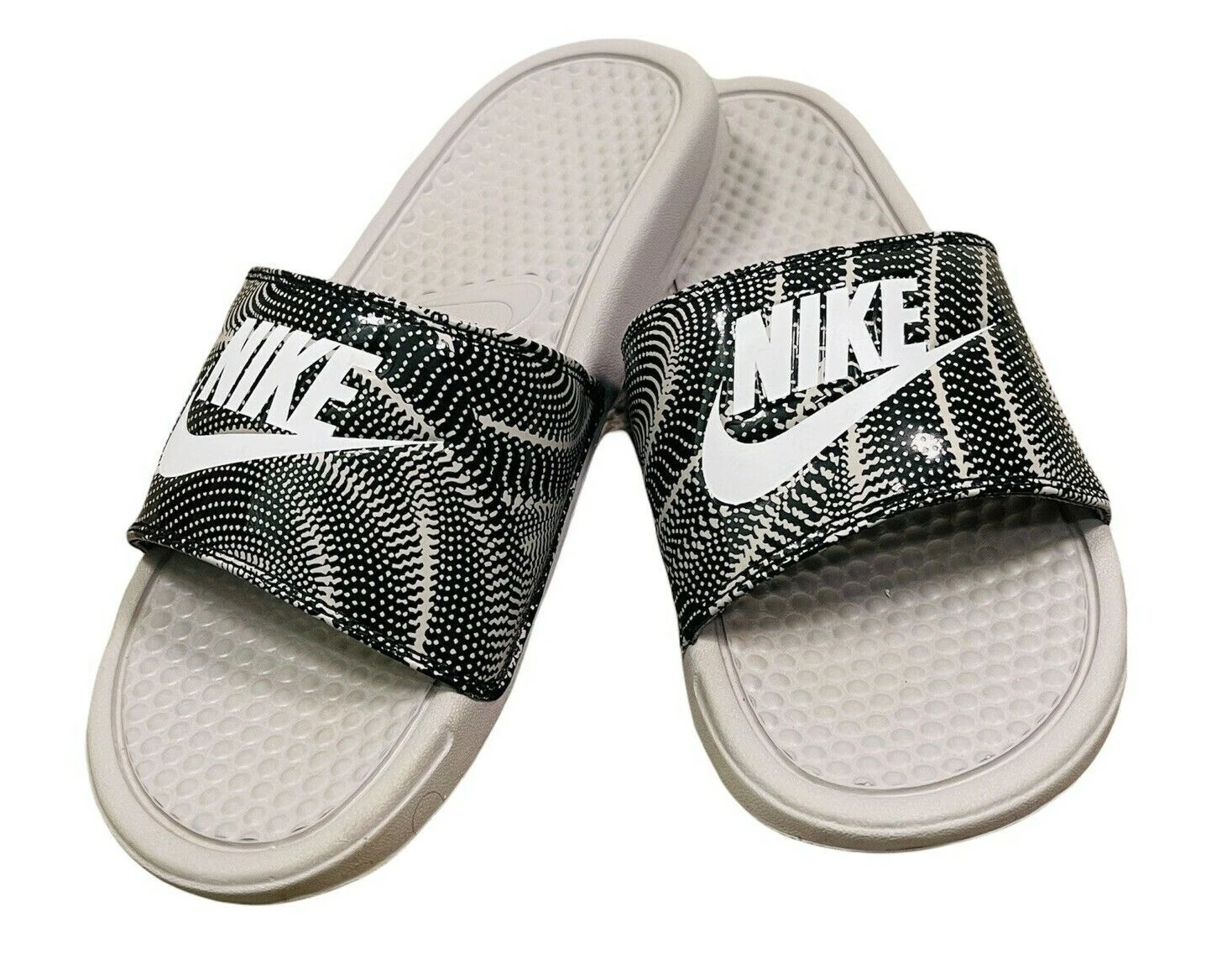Sandali sportivi Nike taglia 7 slide grigio nero bianco donna 618919 018